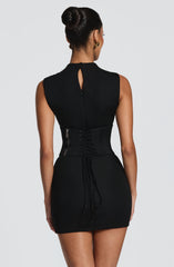 Soline Mini Dress - Black