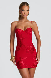 Nefertiti Mini Dress - Red