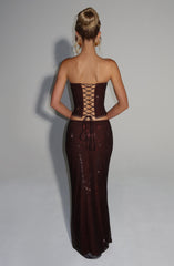 Serena Top - Plum Brown