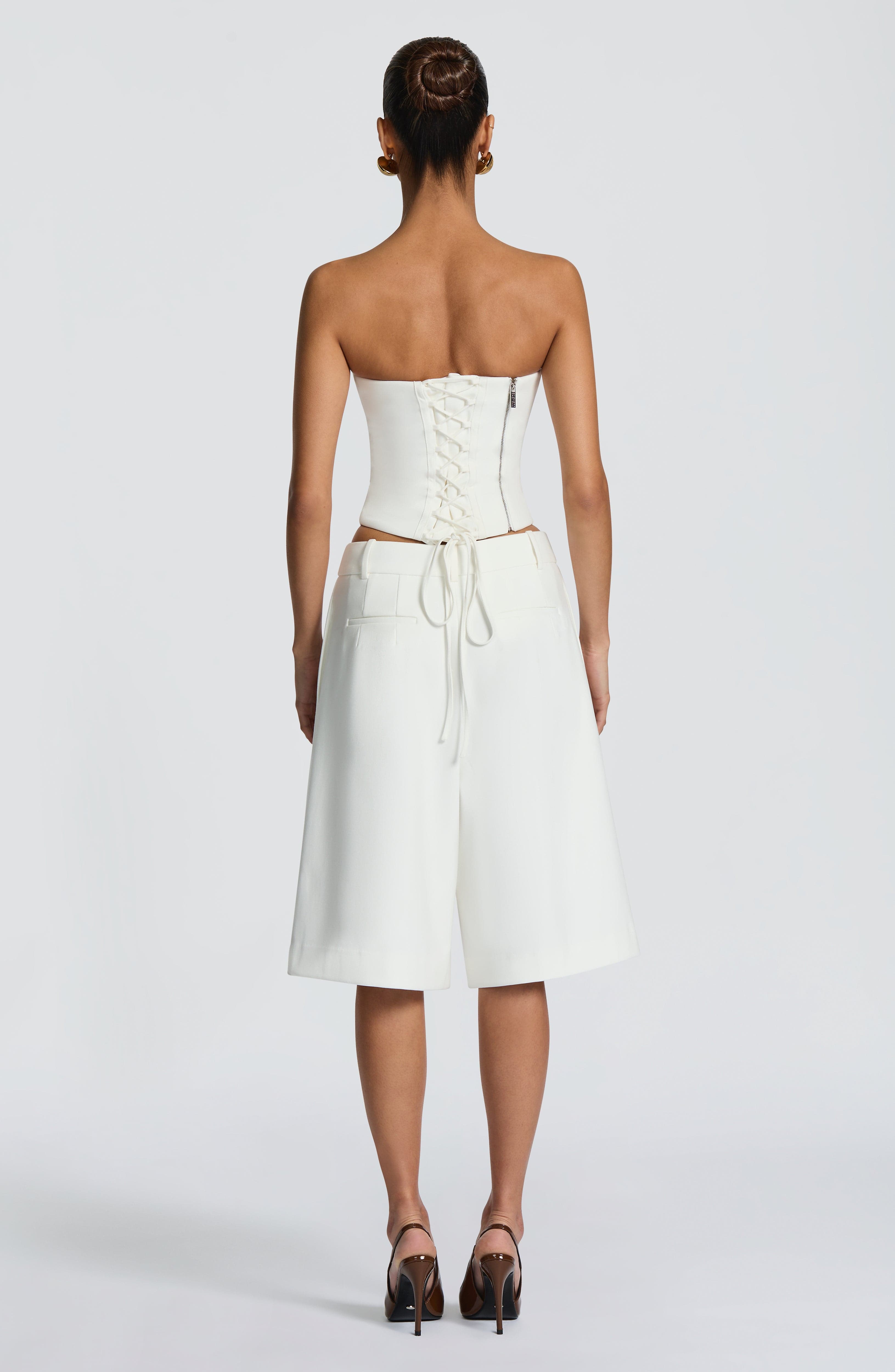Ausra Bermuda Shorts - Ivory