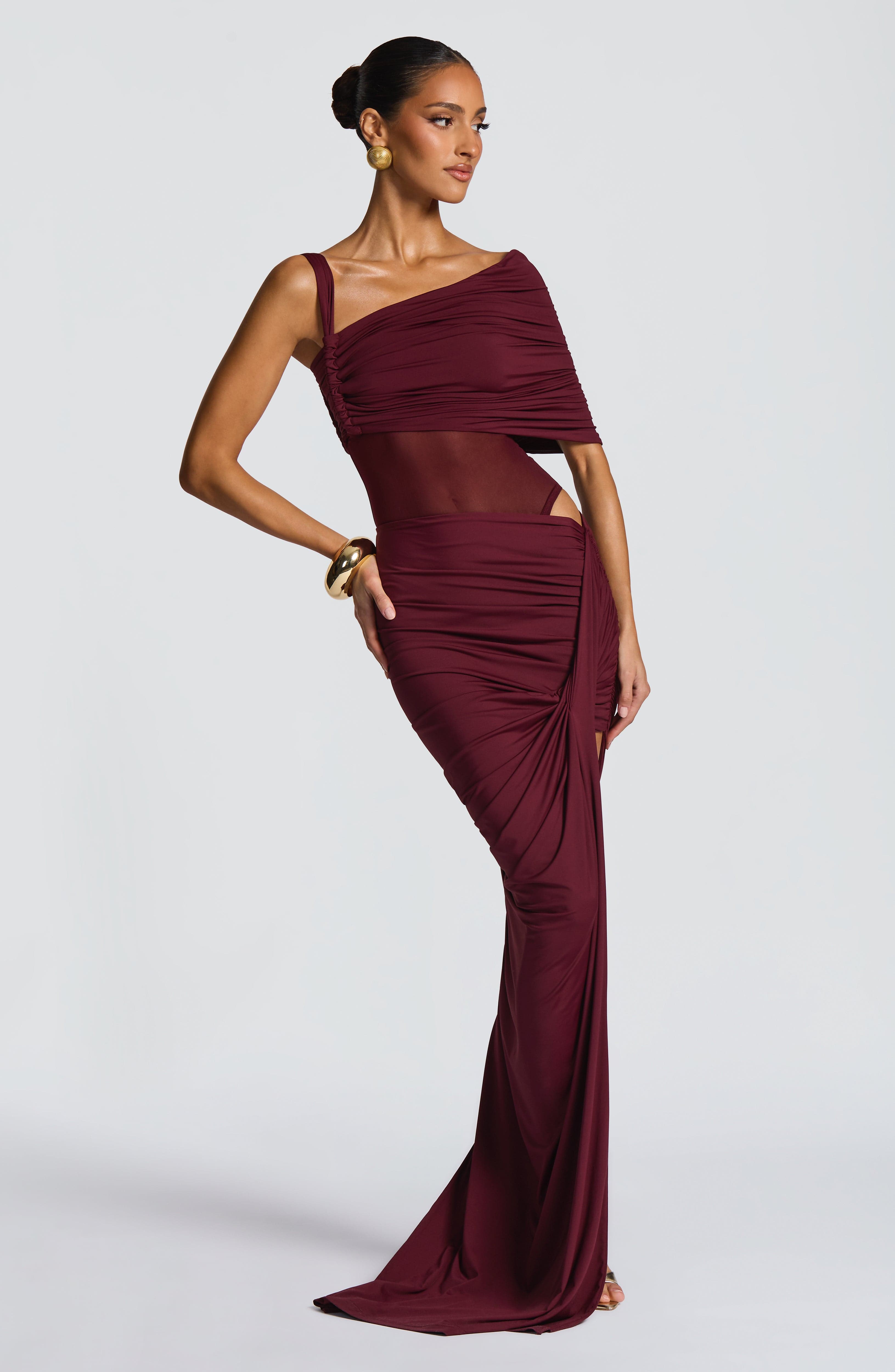 Lisette Bodysuit - Cherry Lacquer